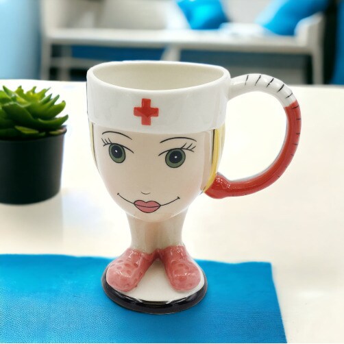 Ceramic Nurse Mug 8Oz Hospital Clinic Decor Classic Design