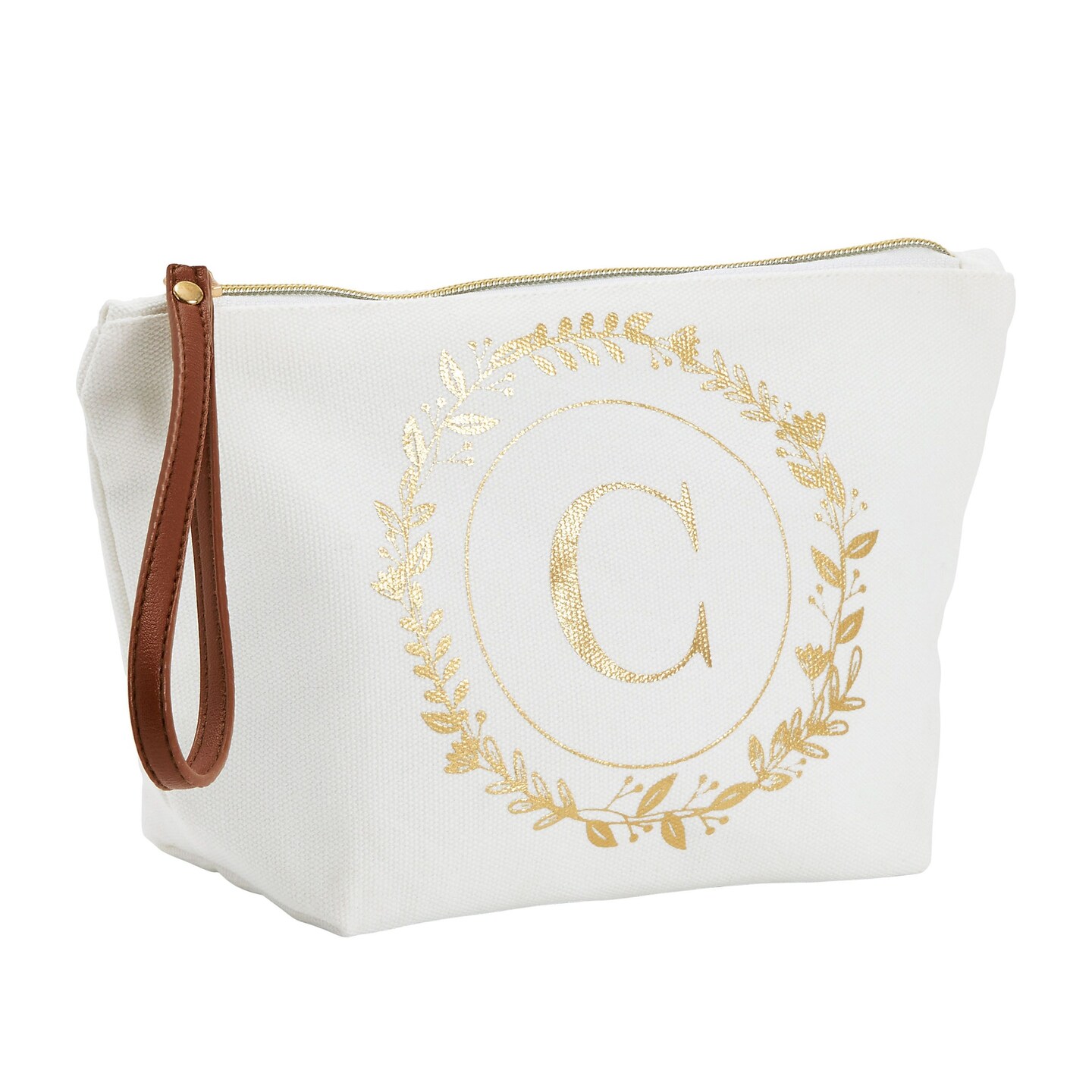 Canvas makeup top bag michaels