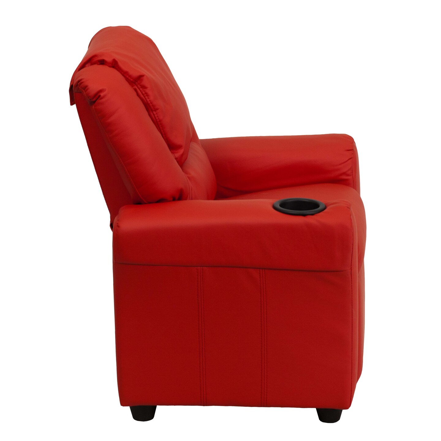Emma and Oliver Contemporary Kids Recliner with Cup Holder and Headrest
