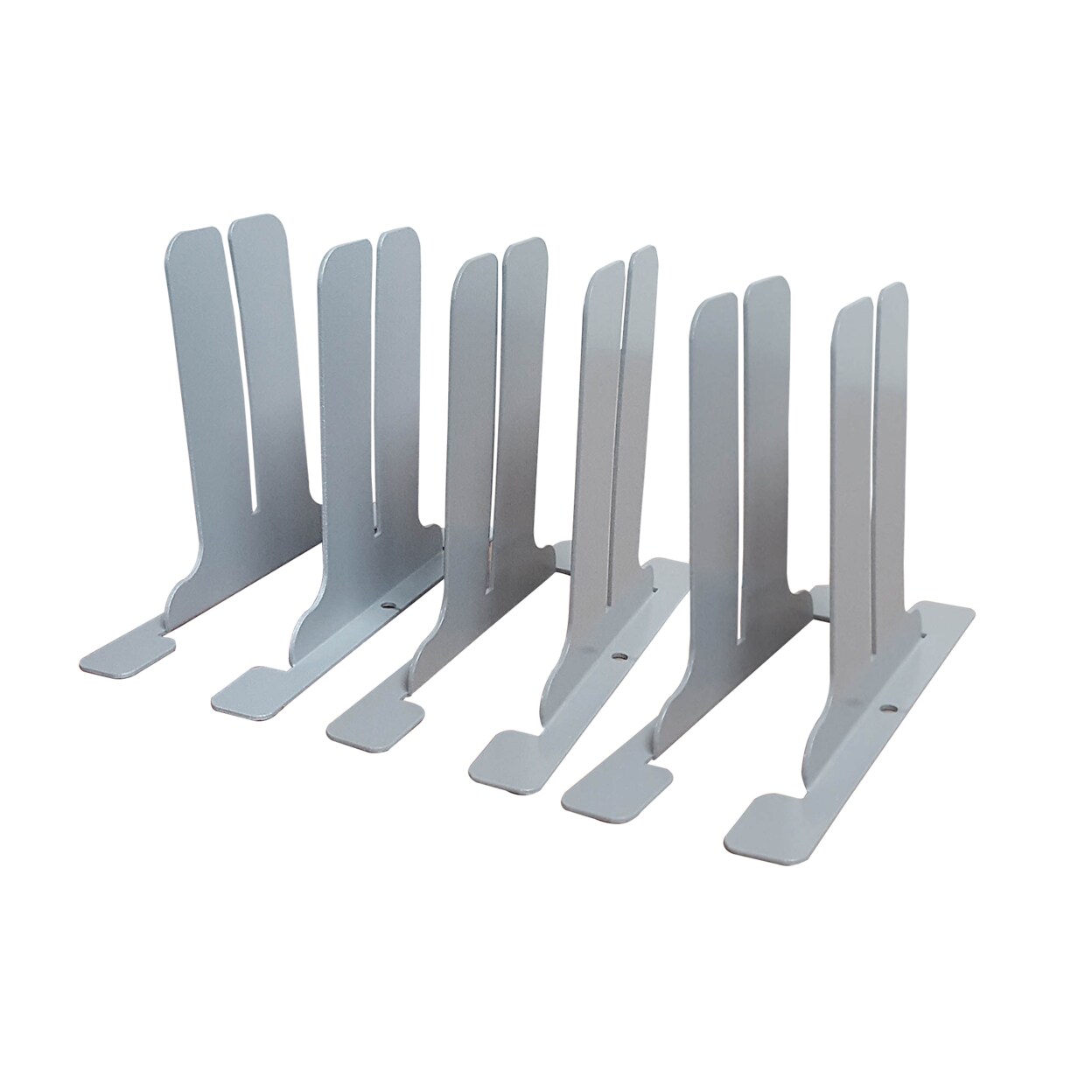 Office Accents Antimicrobial Brackets ONLY for DIY a Sneeze Guard Shield - 1 Pack (3 Sets Per Pack)