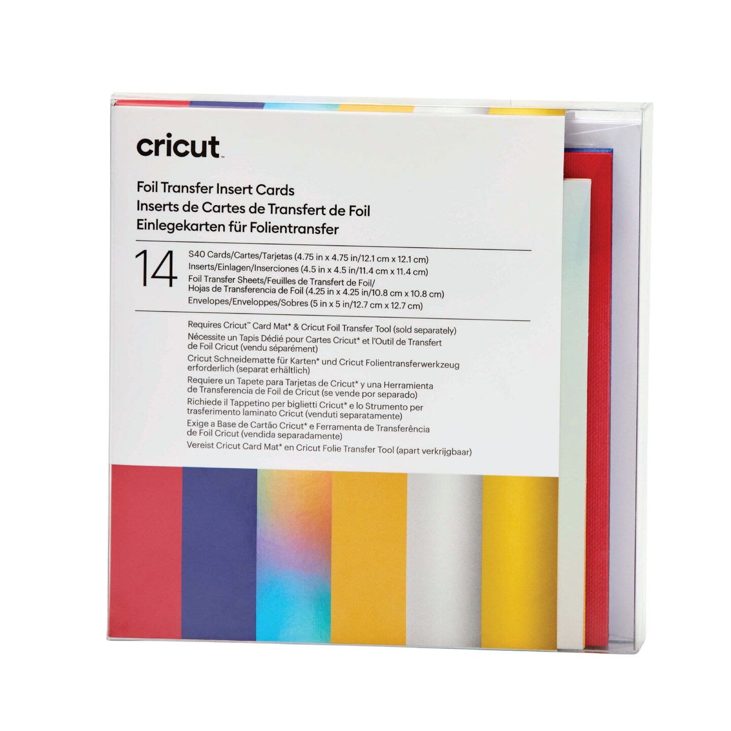 Cricut Foil Transfer Cards, S40 Celebration Sampler 14 Count