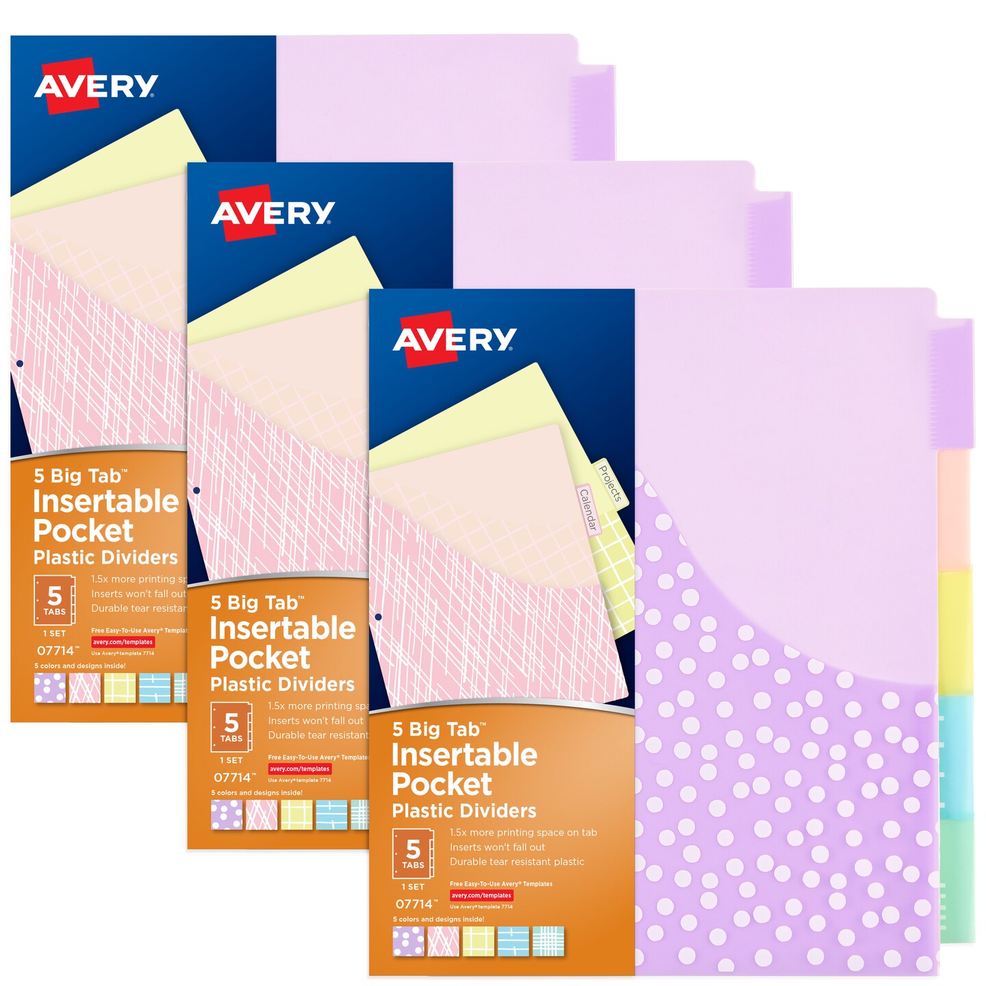 Avery Big Tab Insertable Storage Dividers