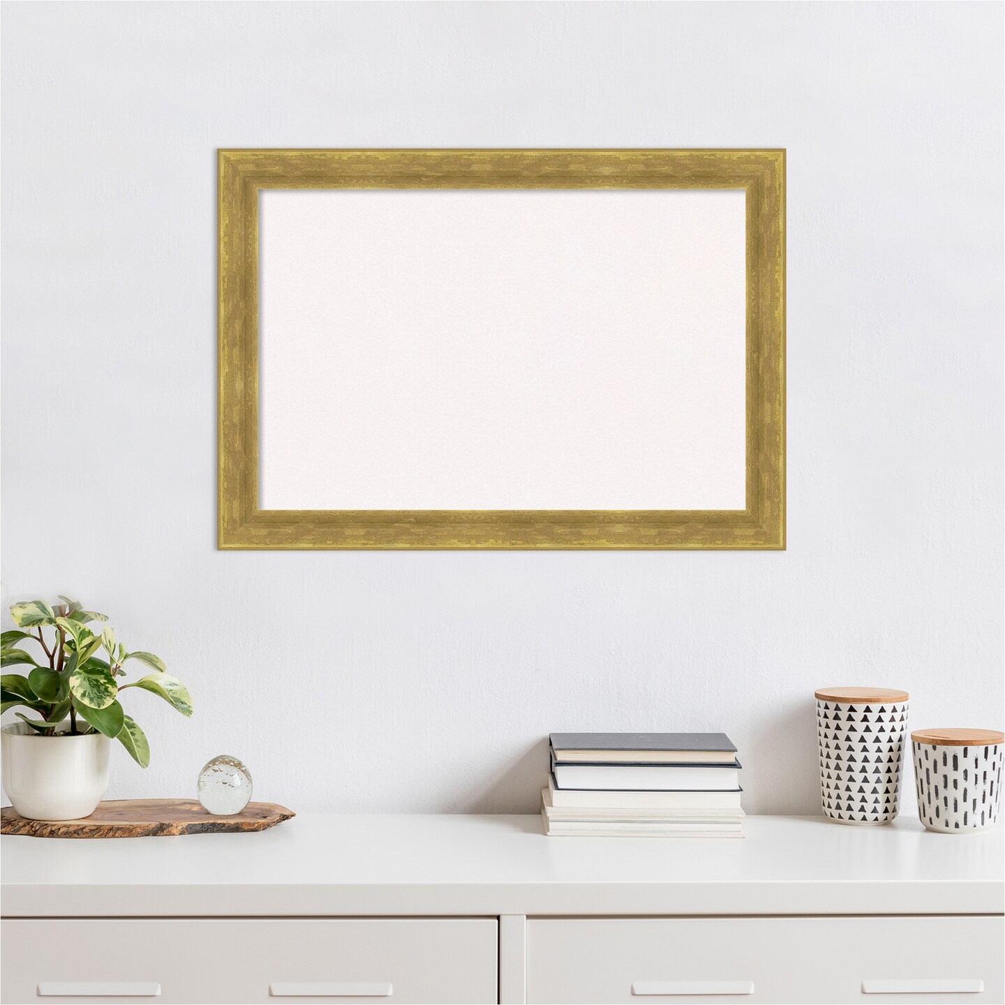 Angled Wood Framed Corkboard, White Cork