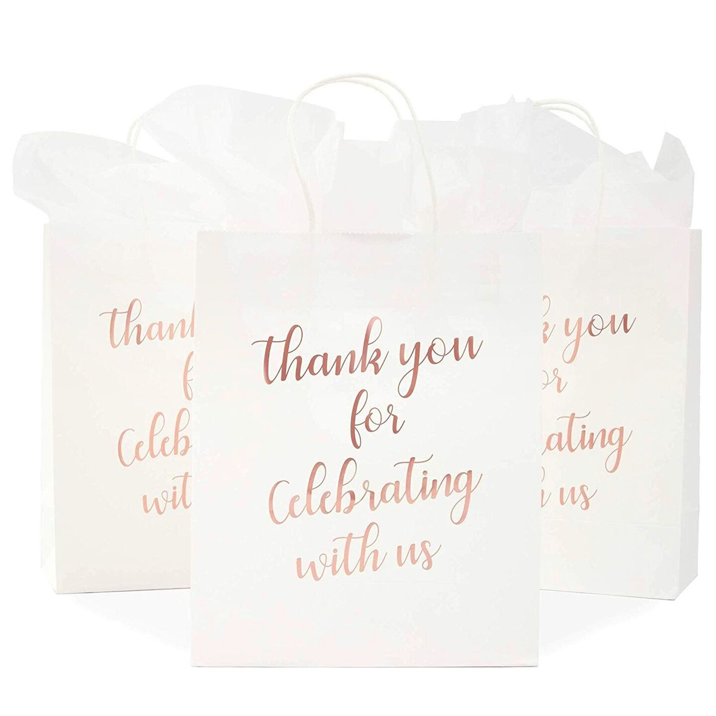 Rose Gold Gift Bags and Tissue 