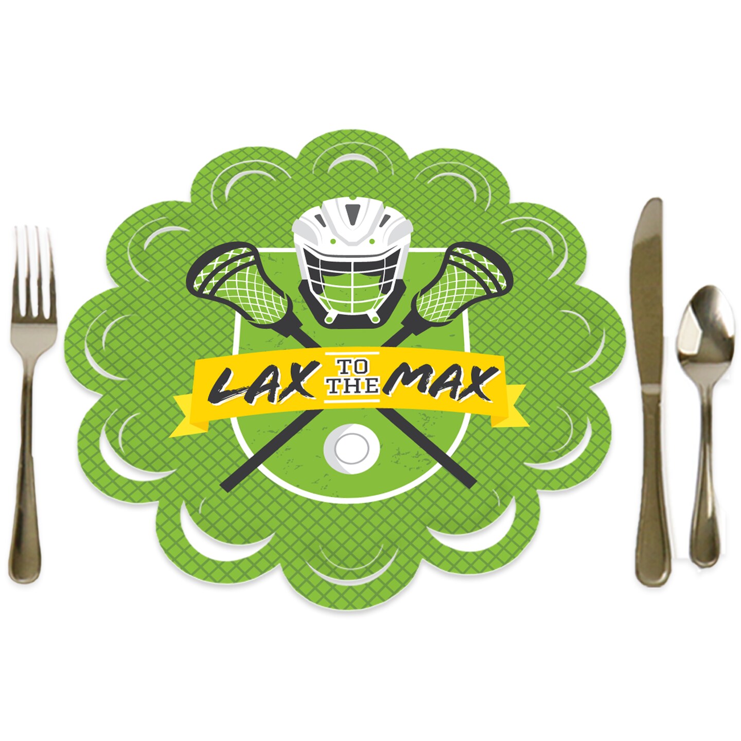Big Dot of Happiness Lax to the Max Lacrosse Party Round Table