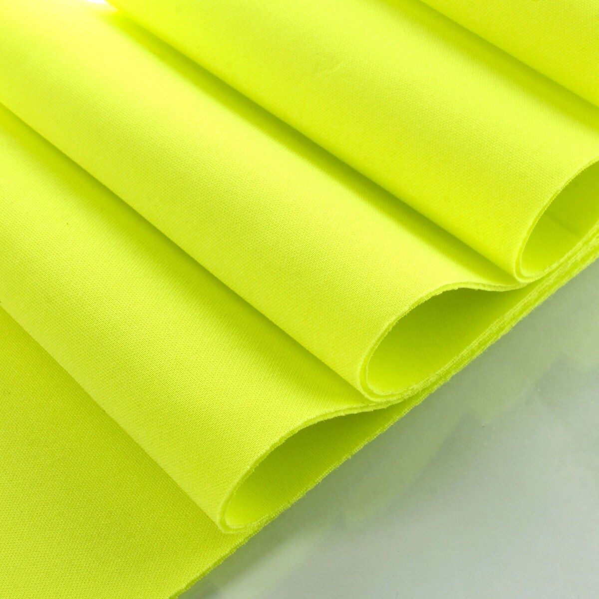 Solid Scuba Fabric Neon Yellow 6