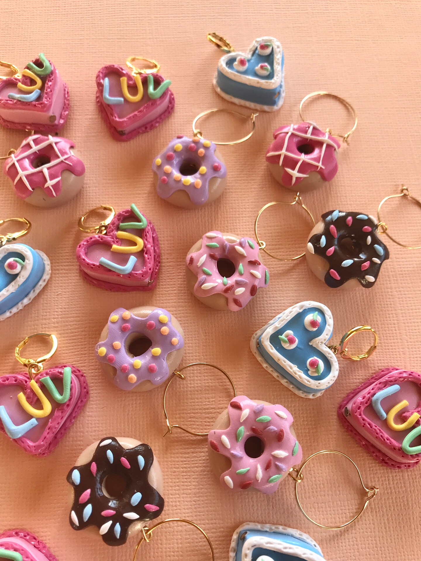 ★人氣★MONDAY EDITION★SWEET DONUT GLASS EARRINGS Disney Mickey Mouse Donut Earrings - Disney Donut Earrings