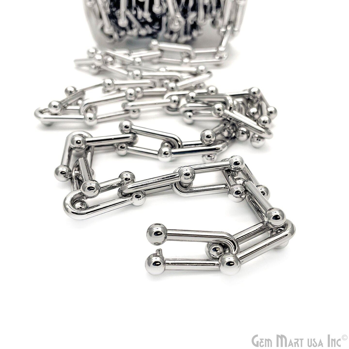 Silver Finding Chain, Silver Plated DIY Jewelry Chain, DIY Necklace Chain, Assorted Styles, 1 foot, GemMartUSA (SPCH)