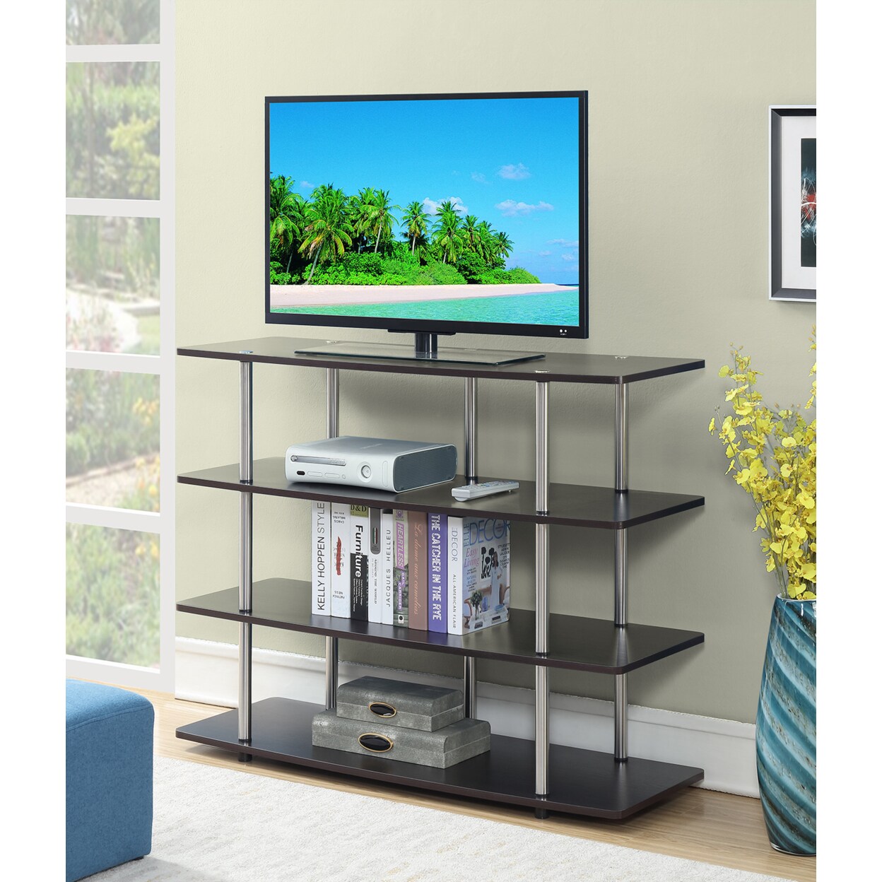 Convenience Concepts Designs2Go XL Highboy TV Stand, Espresso