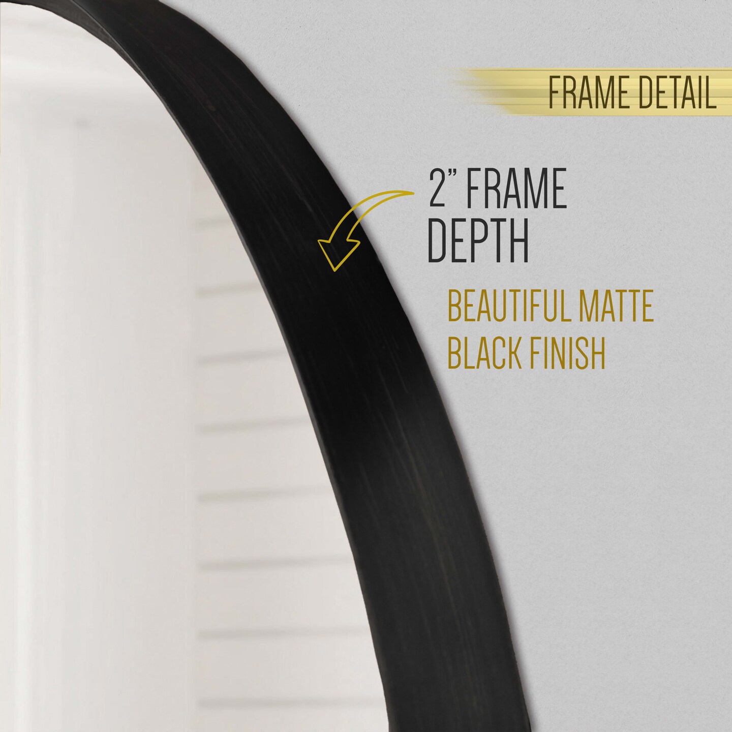 HBCY Creations Wall Mirror for Entryways, Washrooms, Living Rooms and More