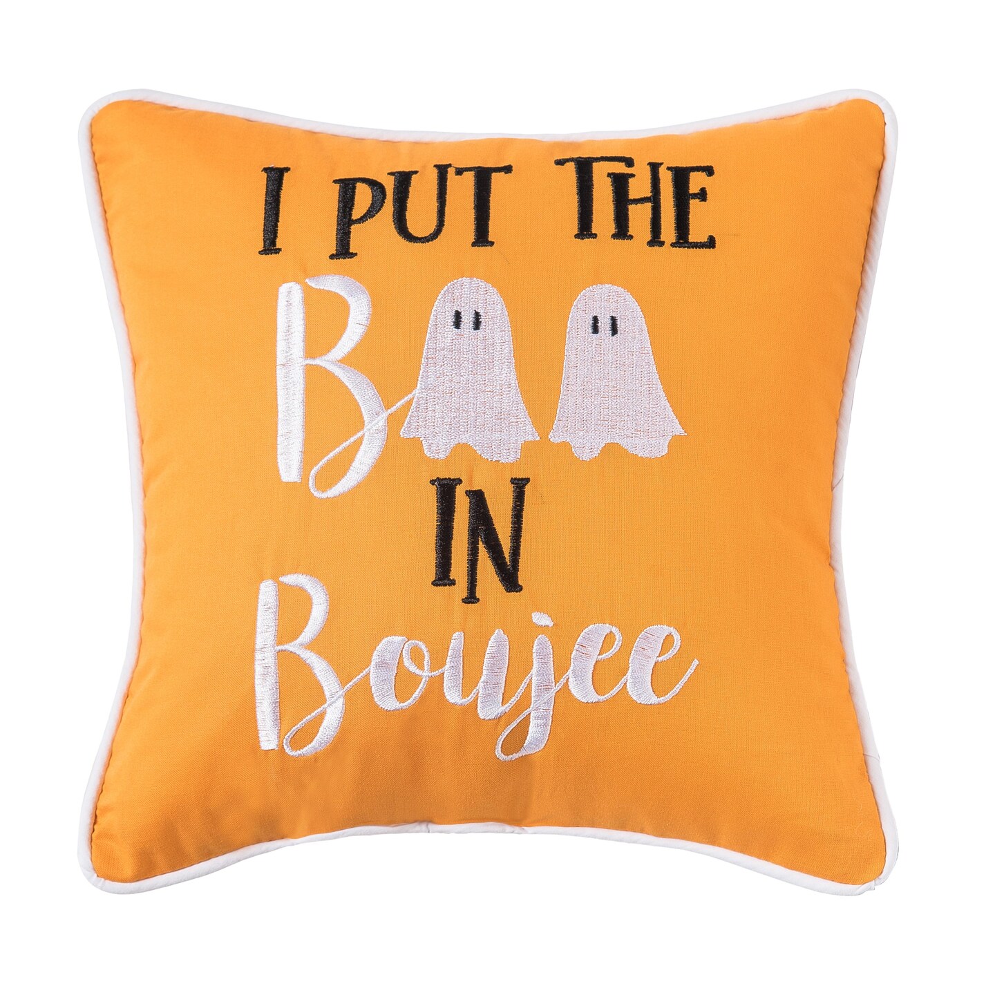 I Put The Boo In Boujee Halloween Small/Petite Accent Pillow, 10&#x22; x 10&#x22;