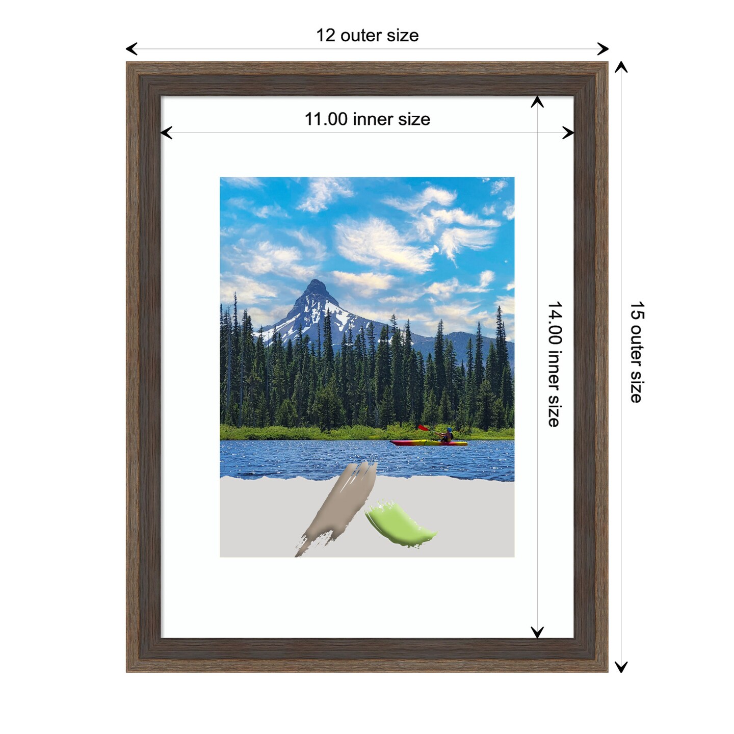 Hardwood Wedge Wood Picture Frame, Photo Frame, Art Frame