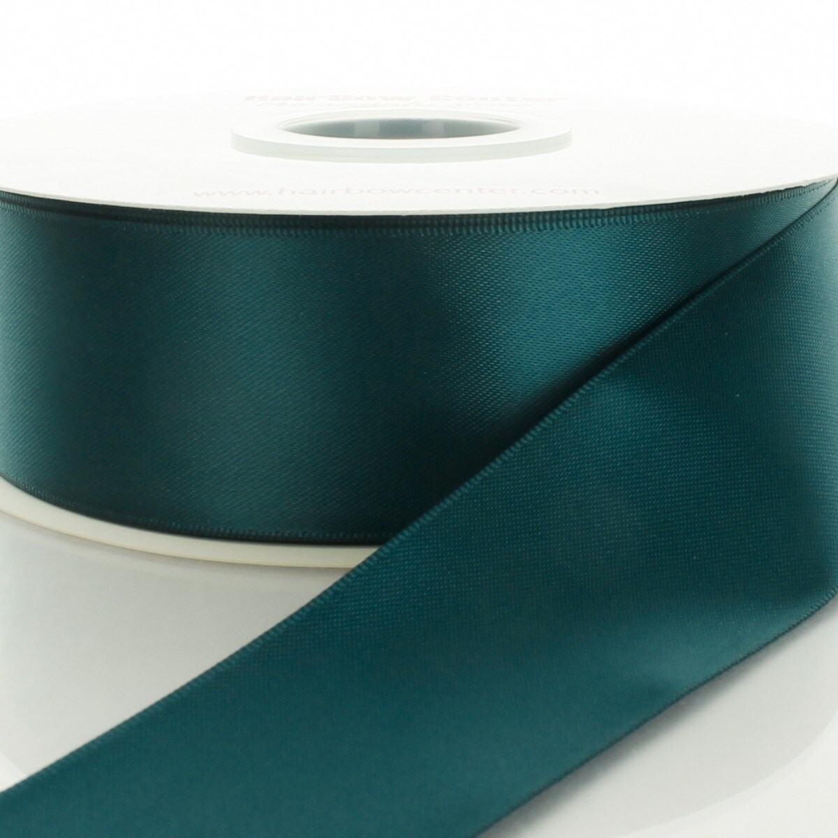 4&#x22; Double Faced Satin Ribbon 347 Teal 25yd