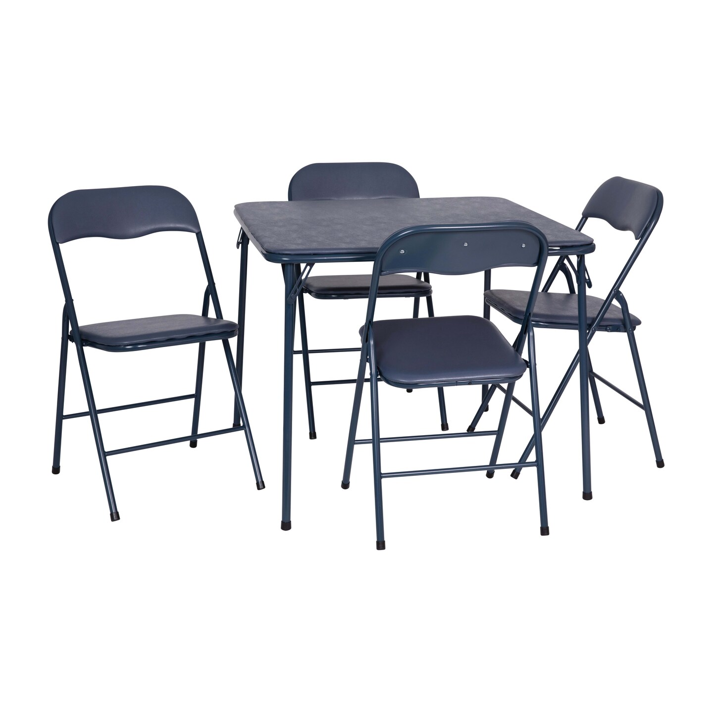 Emma and Oliver 5 Piece Folding Card Table and Chair Set