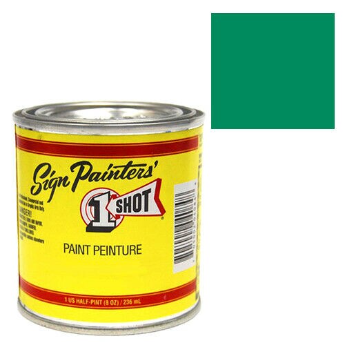 Process Green Pinstriping Lettering Enamel Paint, 1 Pint