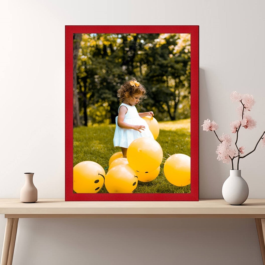 Modern Red Picture Frame Popular Sizes - Flat Modern Framing