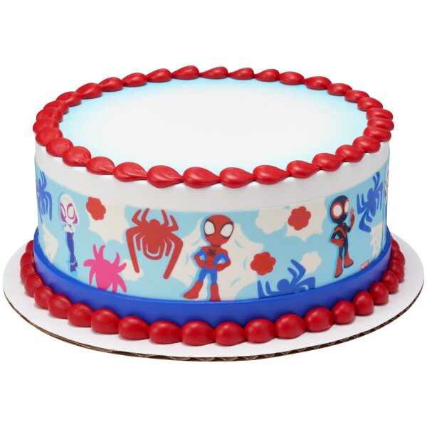 Marvel Spidey and His Amazing Friends Edible Cake Topper Image Strips