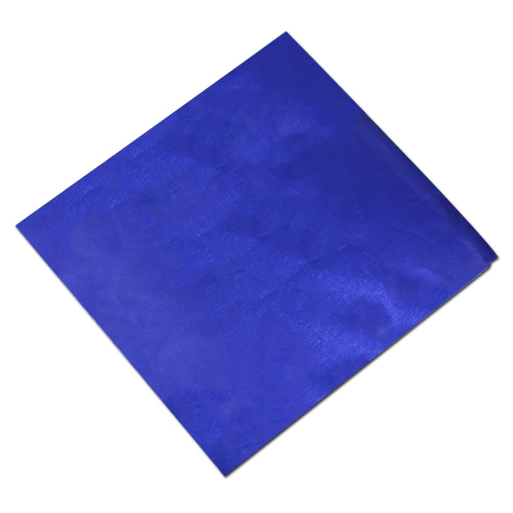 500 Pieces 5 Colors Chocolate Candy Wrappers Aluminium Foil Paper Wrapping Papers Square Sweets Lolly Paper Food Candy Tin Foil Wrappers for Candy Packaging Decoration (4x4 inches)