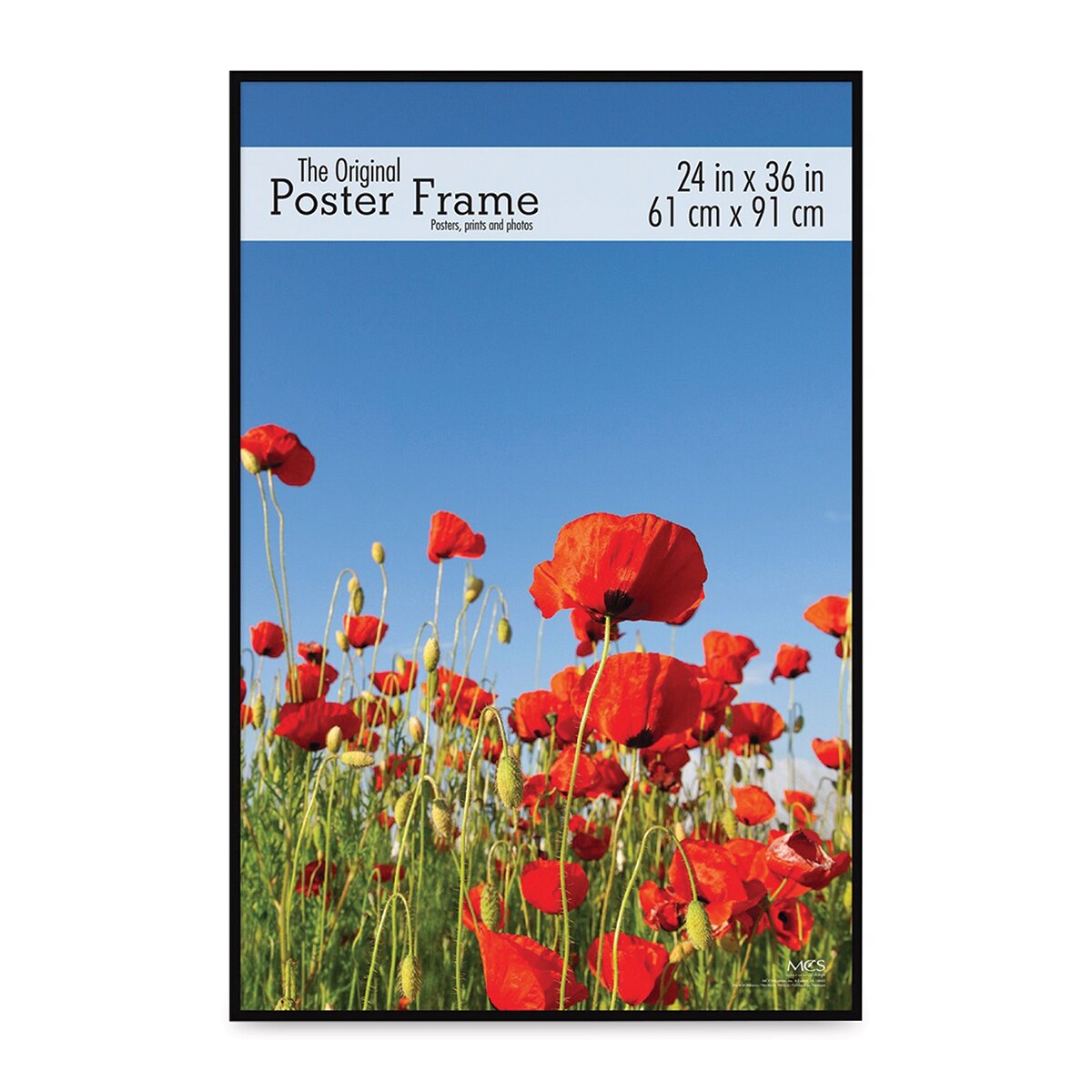 MCS Large Format Matte Poster Frame - 24&#x22; x 36&#x22; x 5/32&#x22;, Black