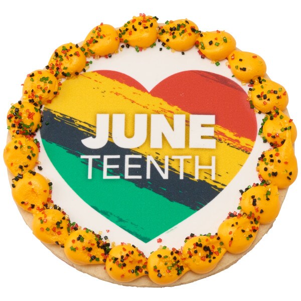 Juneteenth Edible Cake Topper Image 7.5&#x22; Round