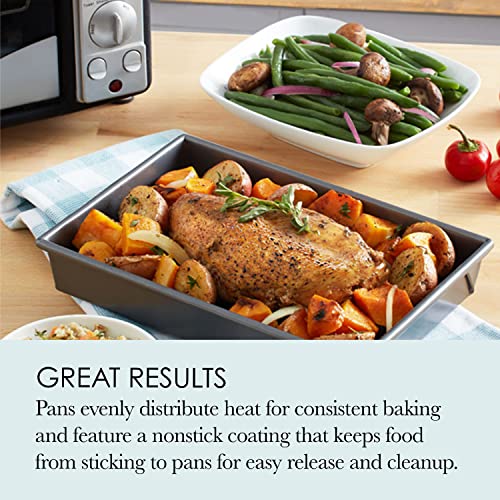 4 Pieces  Non-Stick Toaster Oven Bakeware Set,  Carbon Steel