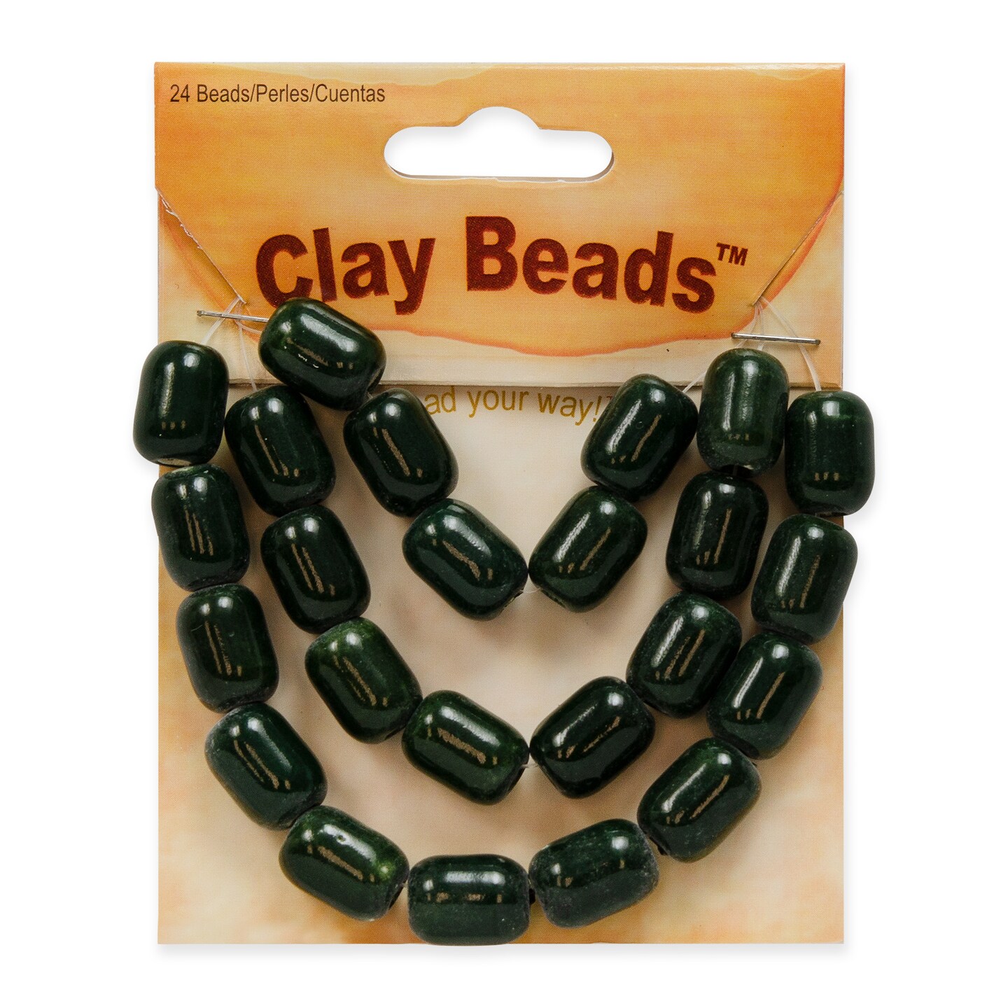 6 Packs of Clay Beads Pack of 24