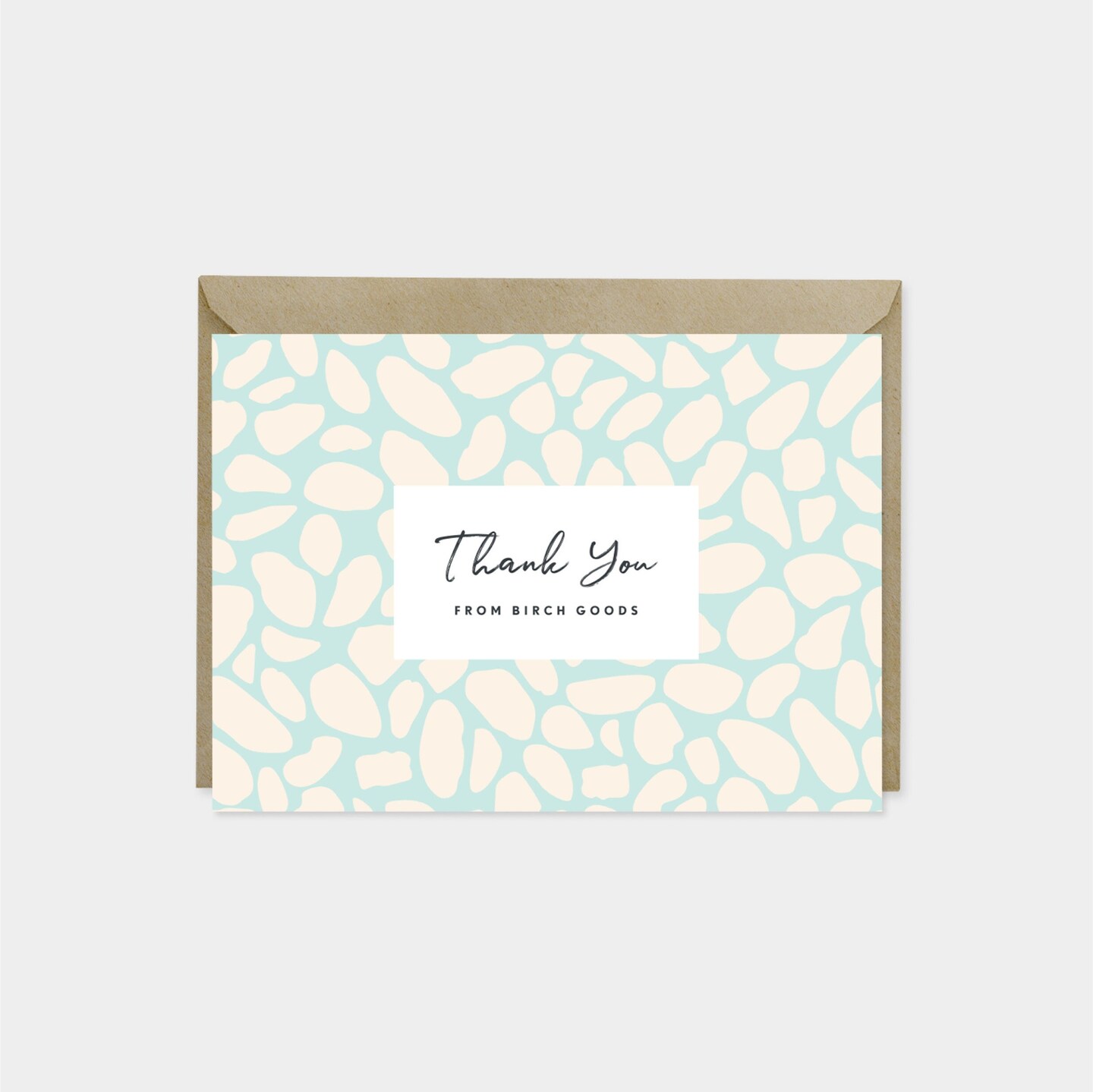 Thank You Card Set, Pebble Shape