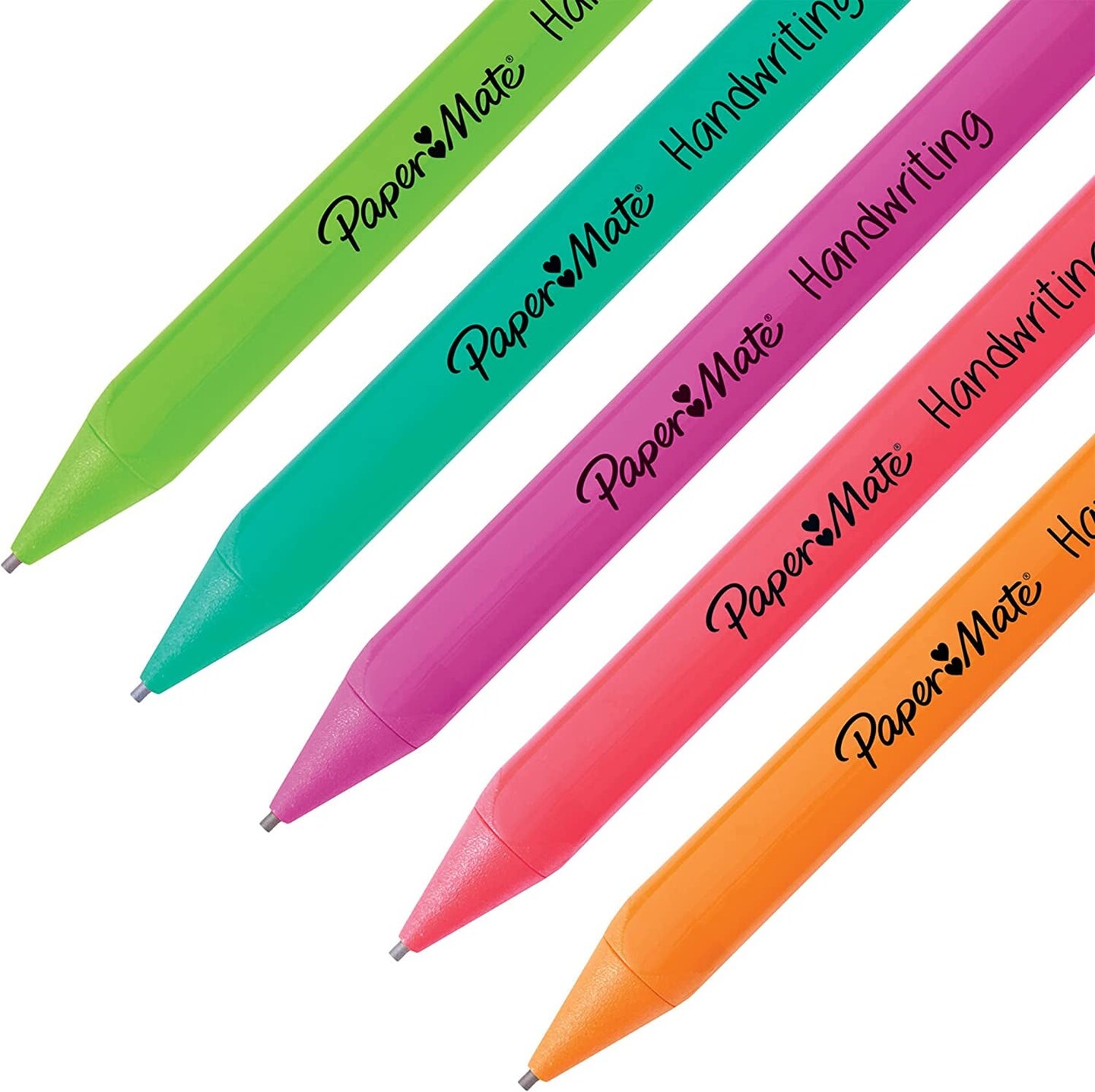 Handwriting Triangular Mechanical Pencil Set with Lead &#x26; Eraser Refills, 1.3Mm, School Supplies, Office Supplies, Sketching Pencils, Drafting Pencil, Fun Barrel Colors, 8 Count