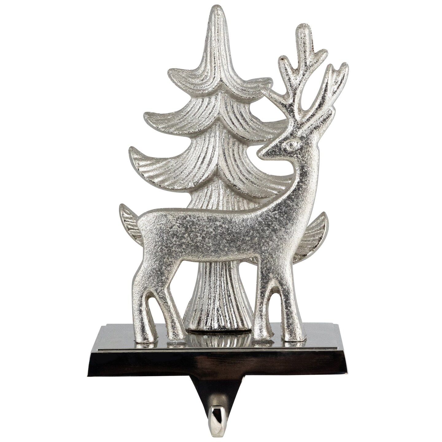 Northlight Reindeer and Pine Tree Christmas Stocking Holder - 7&#x22;