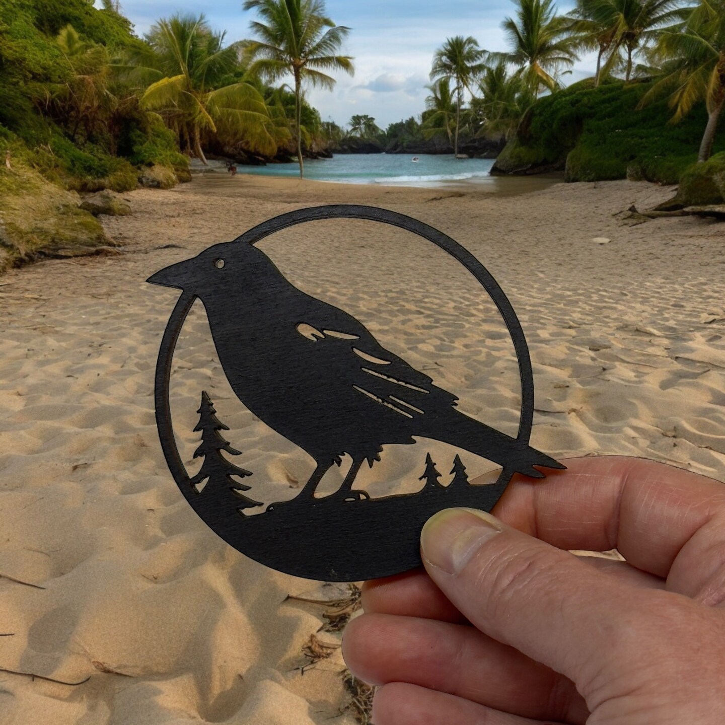 Ornament - Black - Crow Raven