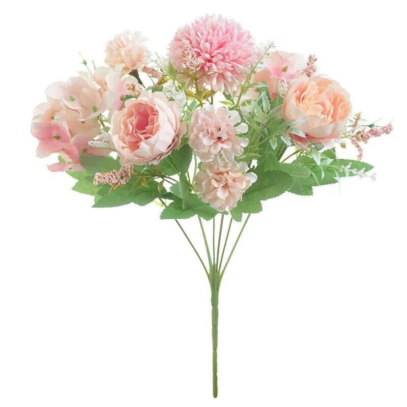 Silk Peony Artificial Fake Flowers Bunch Bouquet Home Wedding Party Decor Hot