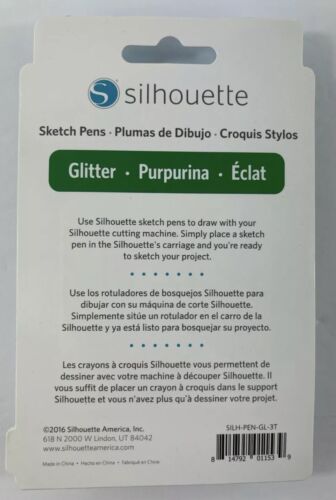 Silhouette Sketch Pens 4 Pack Glitter (Black Body) SILH-PEN-GL-3T