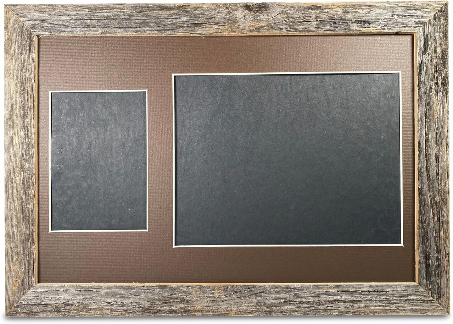 12” X 18”  Rustic Farmhouse Rustic Black Wood Frame