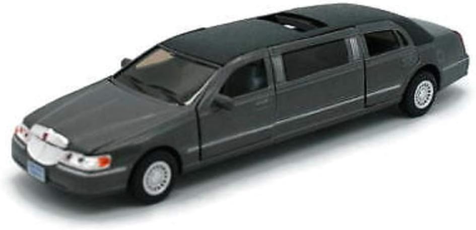1/38 Scale Diecast 1999 Lincoln Town Car Stretch Limousine in Color Black