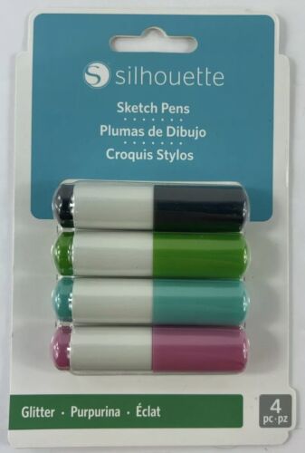 Silhouette Sketch Pens 4 Pack Glitter (Black Body) SILH-PEN-GL-3T
