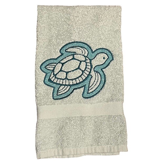 Sea Turtle Embroidered Hand Towel MakerPlace by Michaels