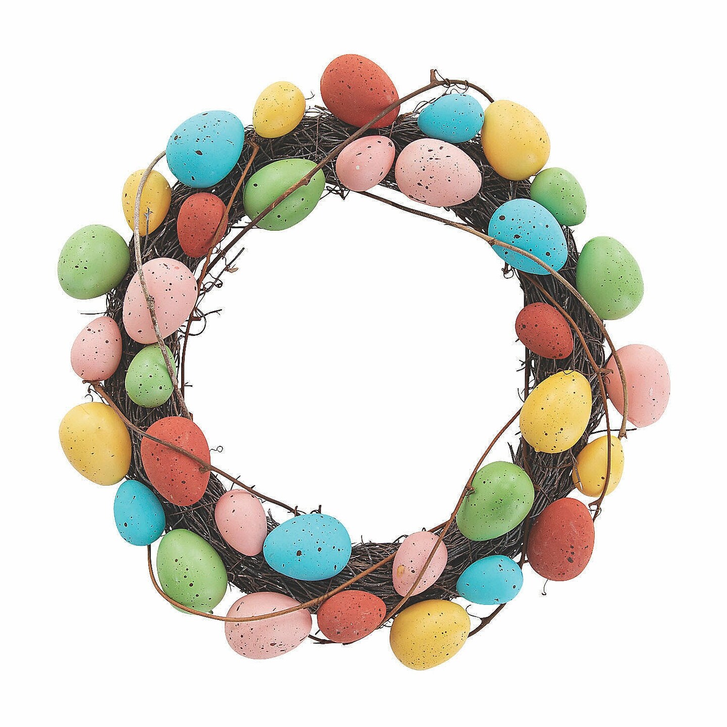 Colorful Easter Egg Wreath, Home Decor, Spring, 1 Piece