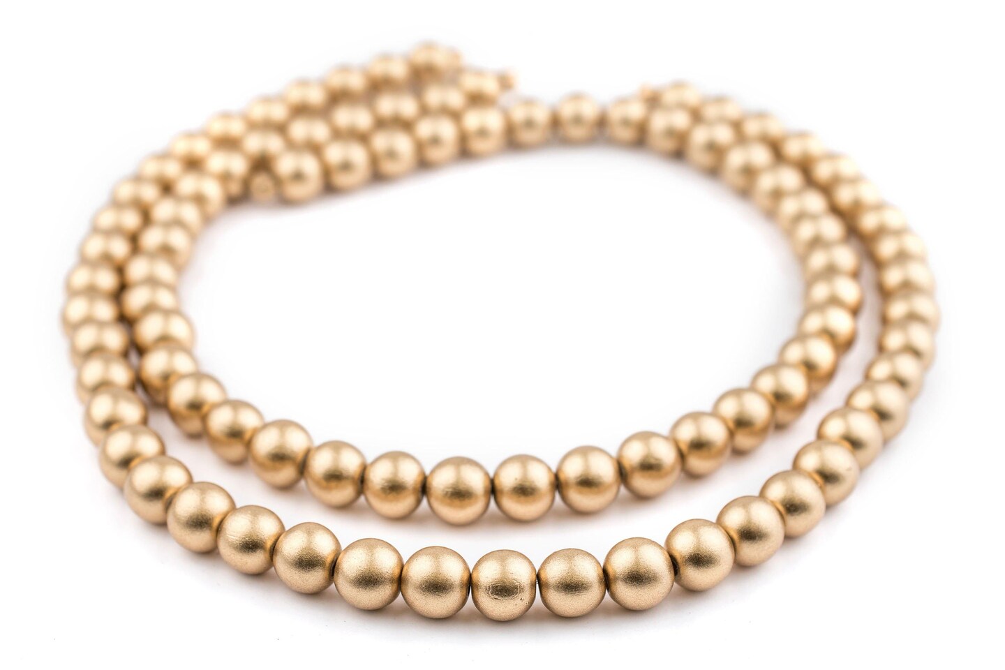 The Bead Chest Natural 10mm Wooden Beads in Gold for Jewelry Making &#x2013; Round Loose Wood Spacer Beads I Approximately 40 Beads