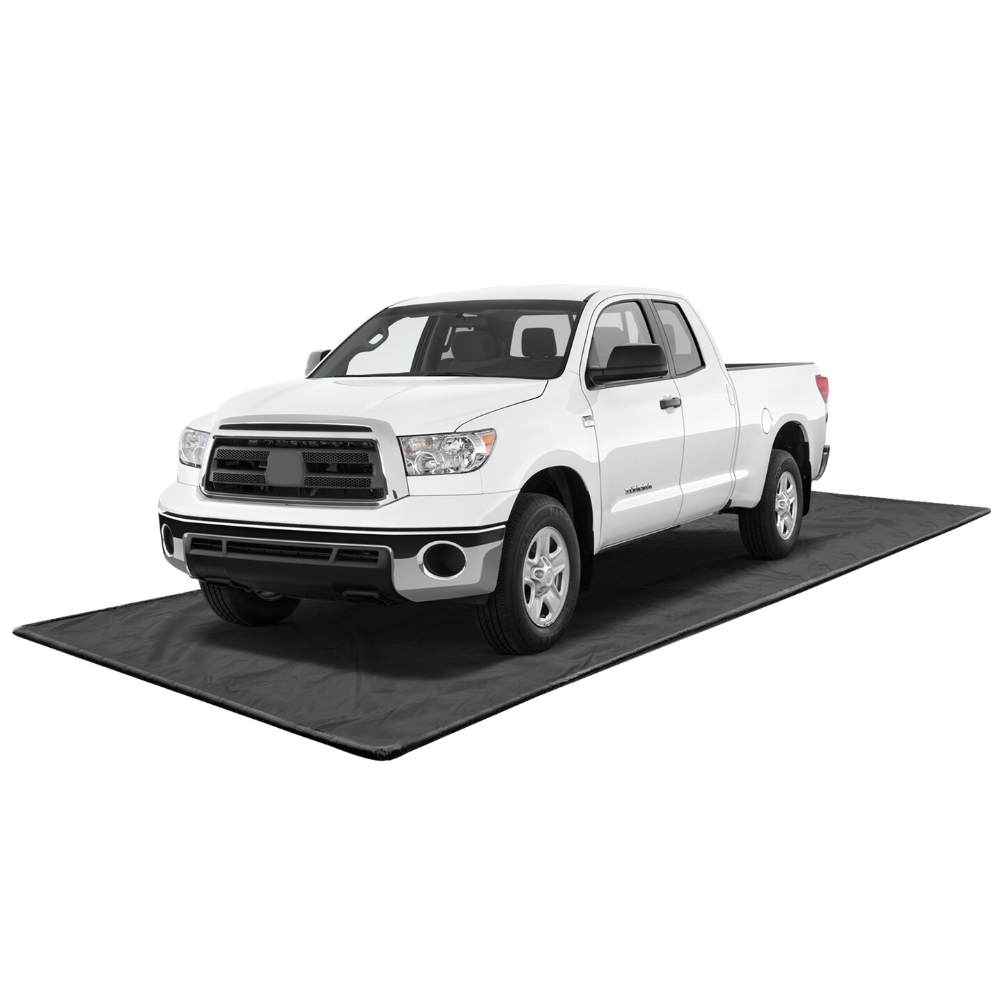 Costway Garage Floor Mat Non-Slip Containment Mat for Waterproof Protection Black Middle/Large