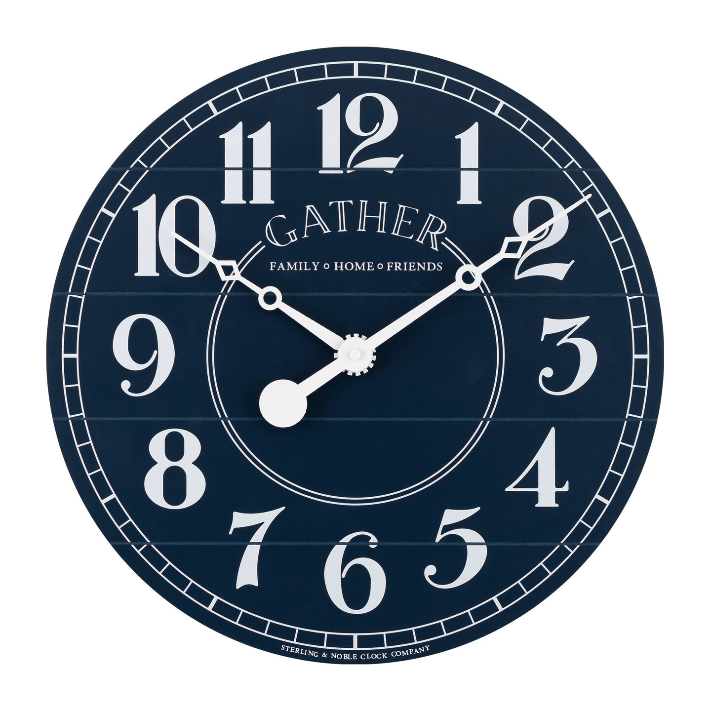 Mainstays 15.5&#x22; Blue Round Farmhouse Wall Clock