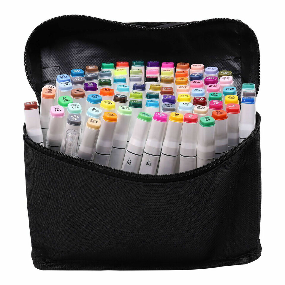 80 Colors Felt Tip Pen White