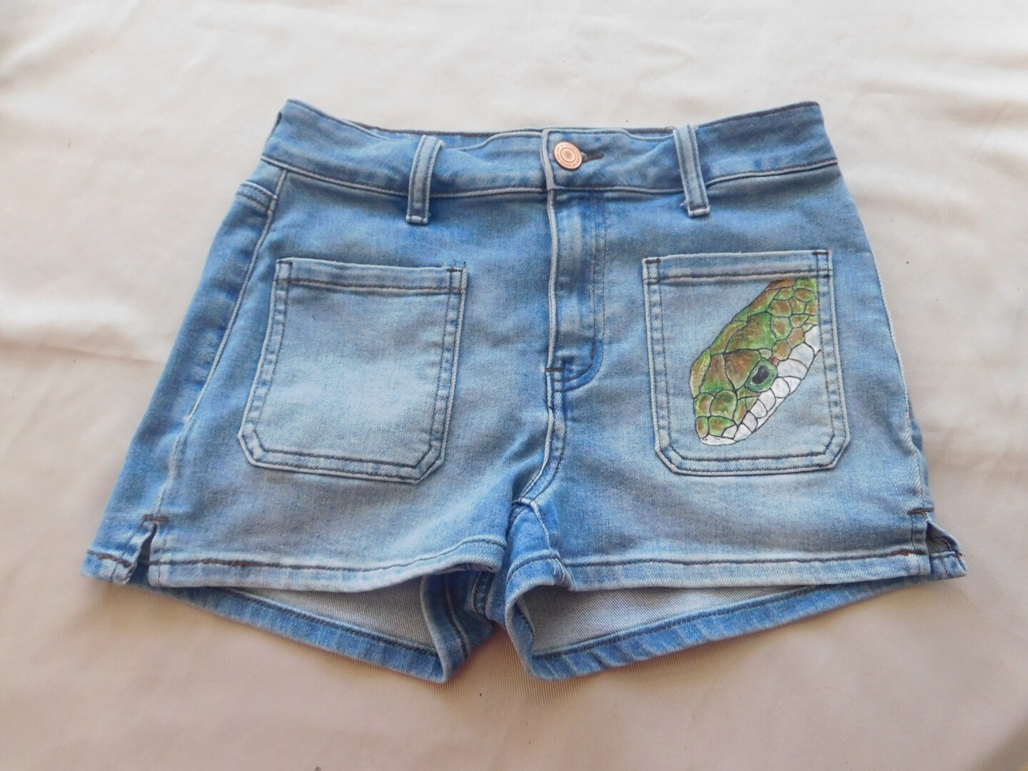 Hand on sale painted shorts