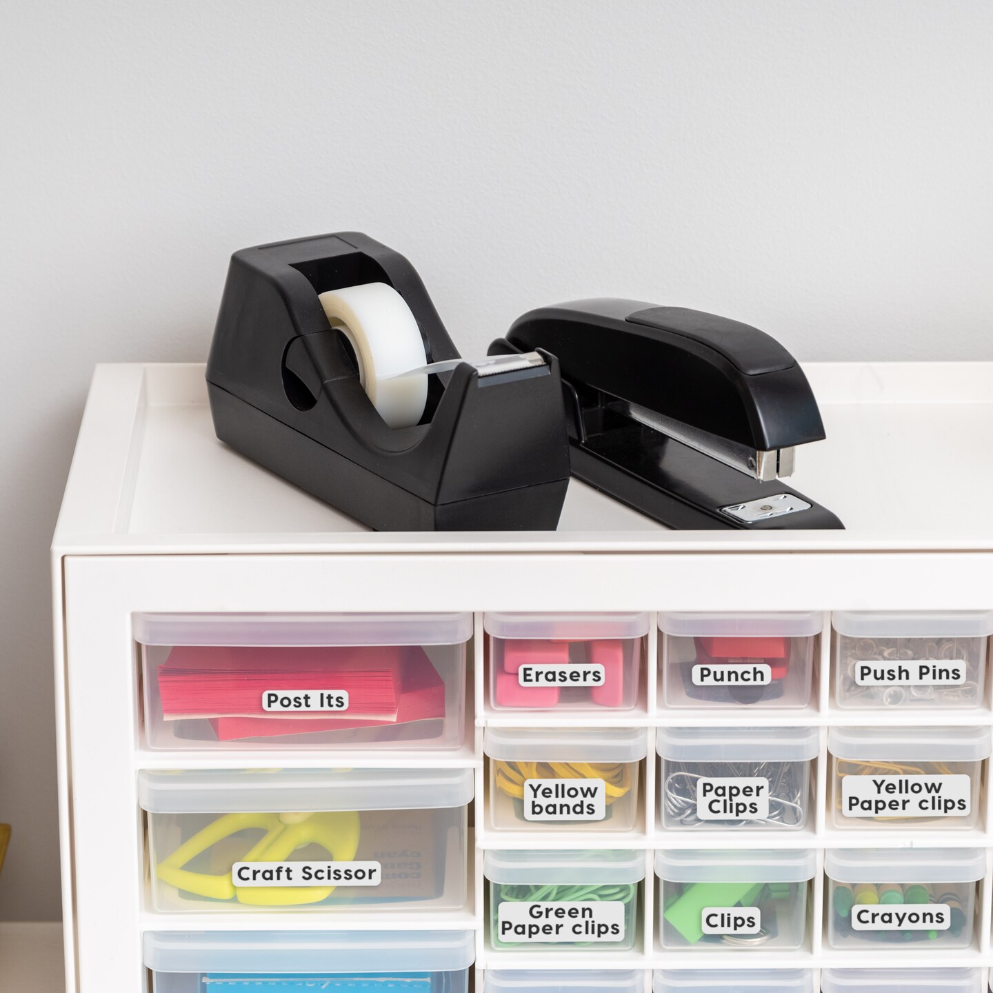 IRIS USA Stackable Storage Cabinet for Hardware Crafts, Small Parts Organizer Drawer, Compartment