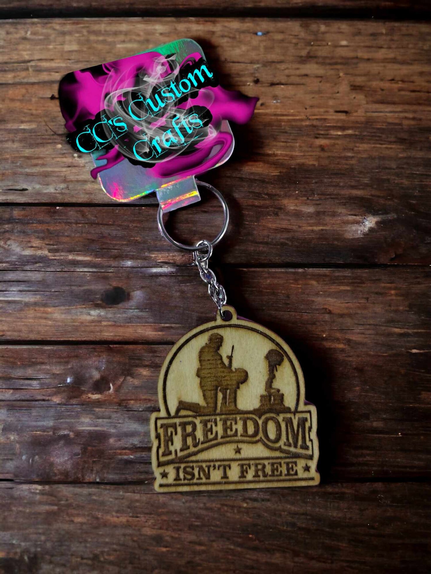 Custom on sale military keychains