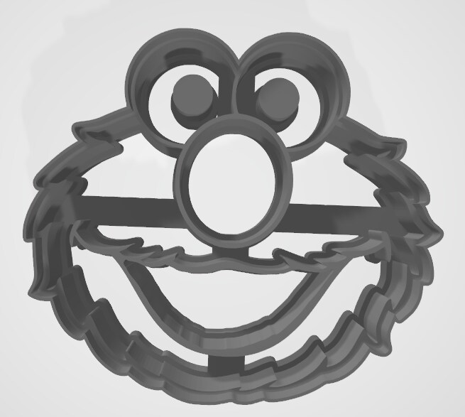 Elmo Cookie Cutter Imprint Design