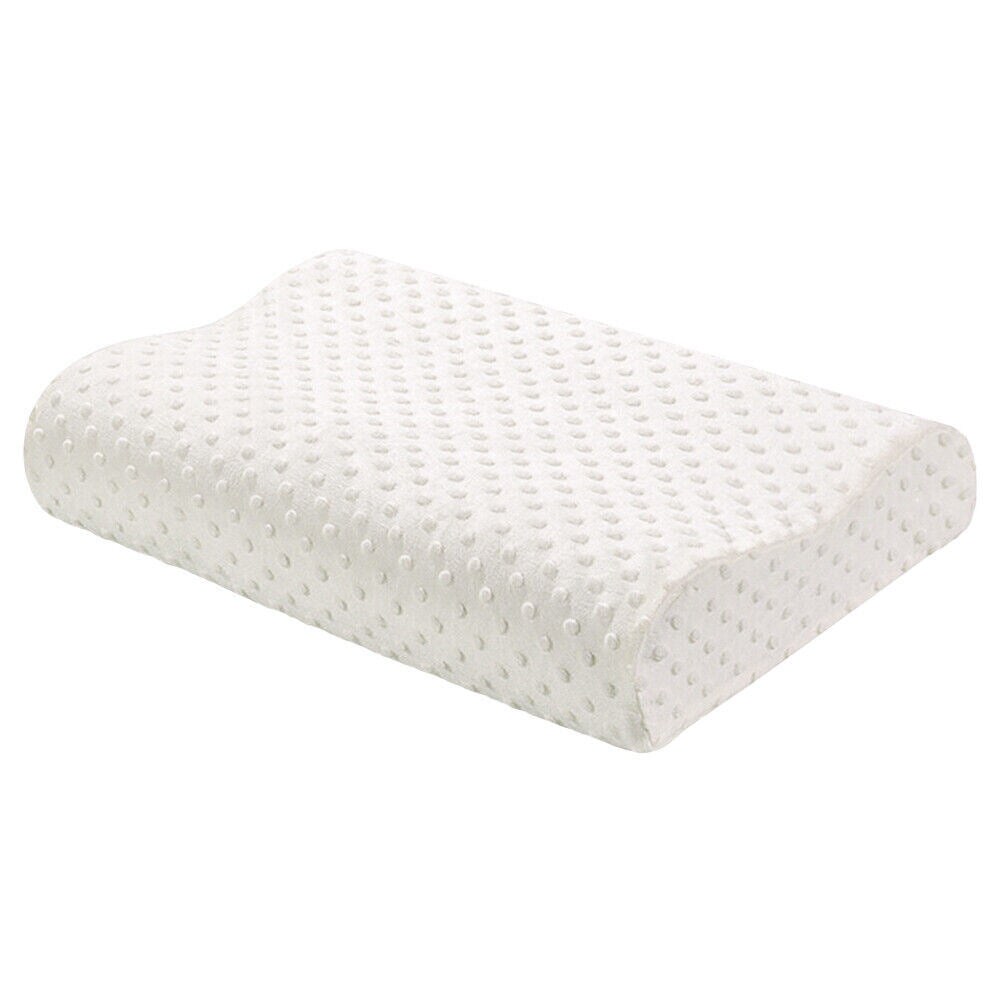 SKUSHOPS Contour Memory Foam Pillow Orthopaedic Head Neck Back Support Pillow with Cover 1 or 2 Pack
