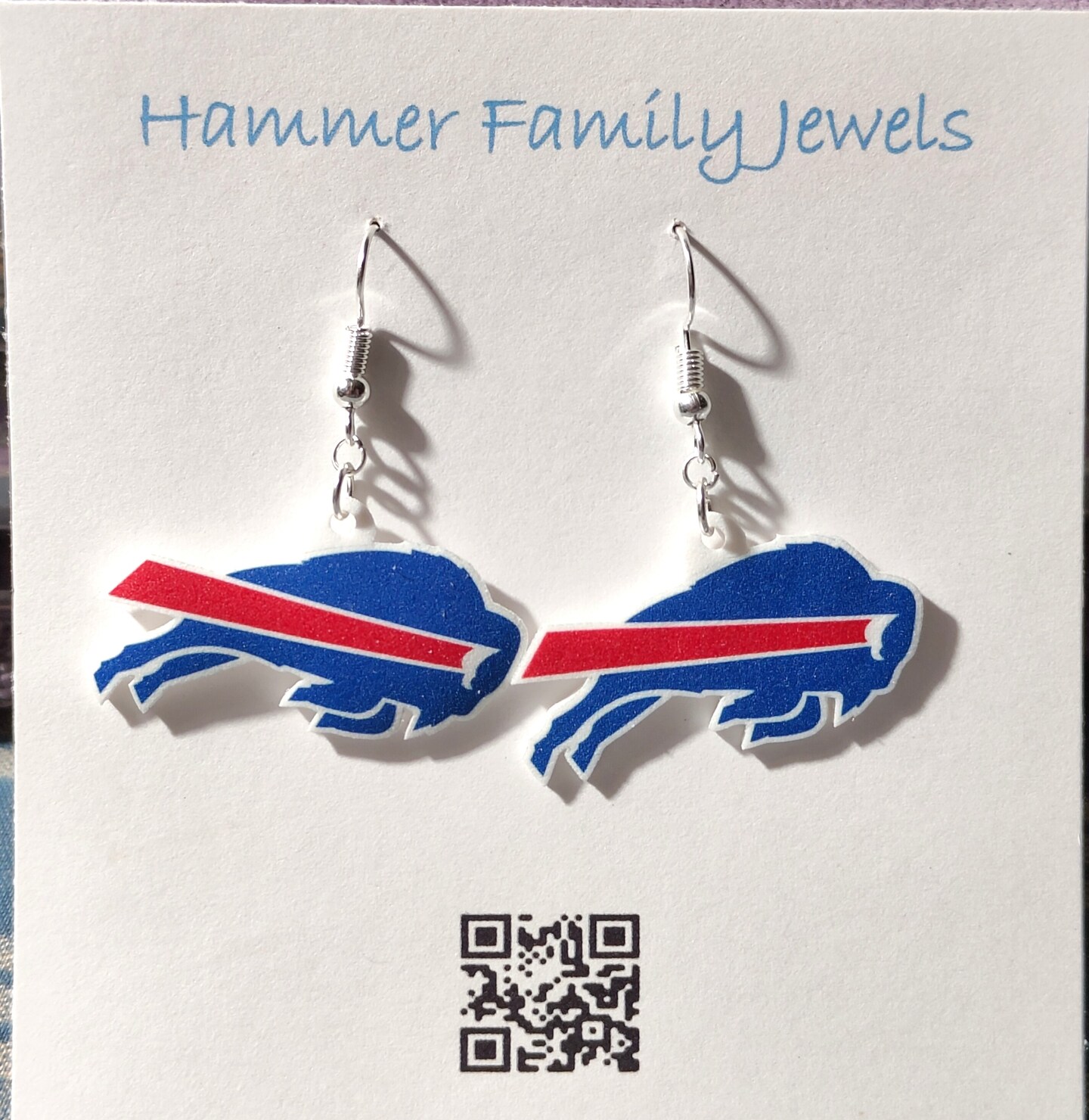 Buffalo Bills Fan Art Earrings | MakerPlace by Michaels