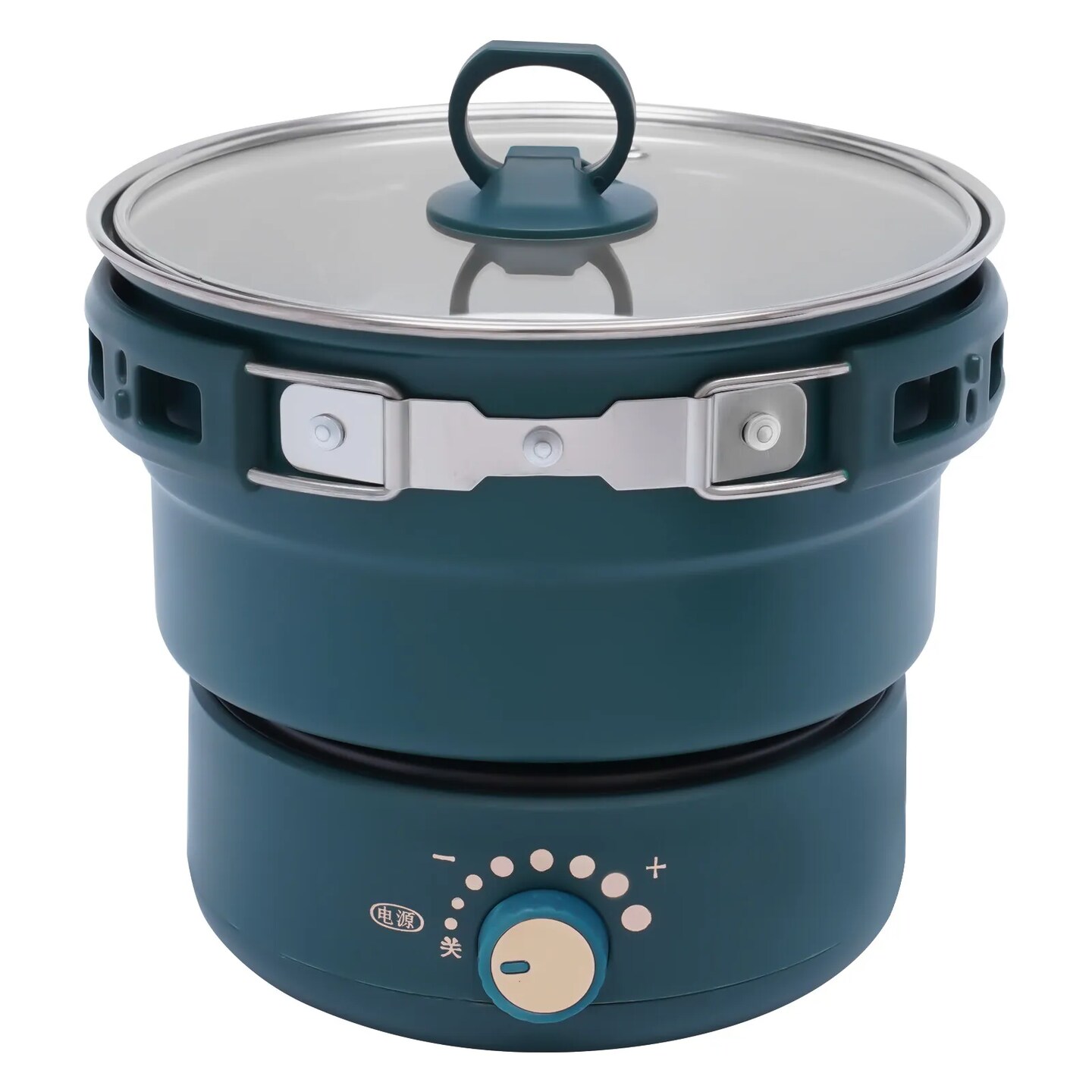 Kitcheniva Portable Electric Hot Pot With Foldable Handles