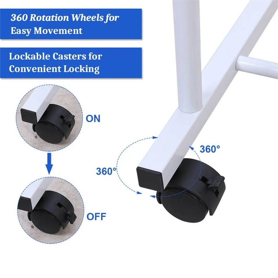 Industrial Pipe Metal Clothes Rail Heavy Duty Garment Hanging Rack Shoe
