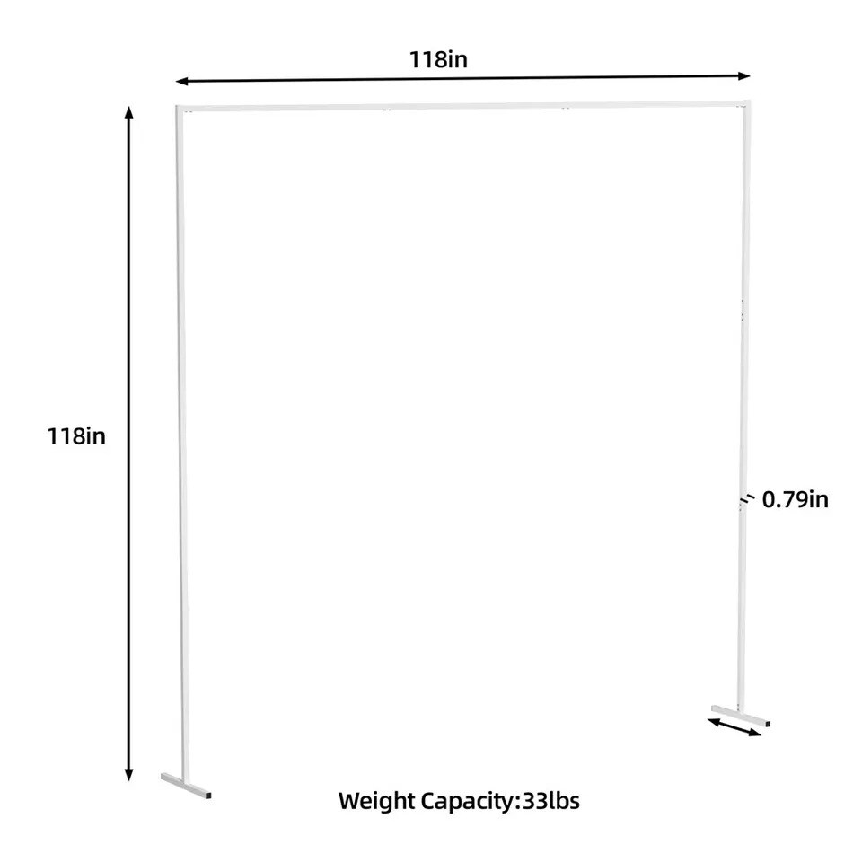 Strong Metal Wedding Garden Arch Floral Balloon Arch Square Frame Backdrop Stand